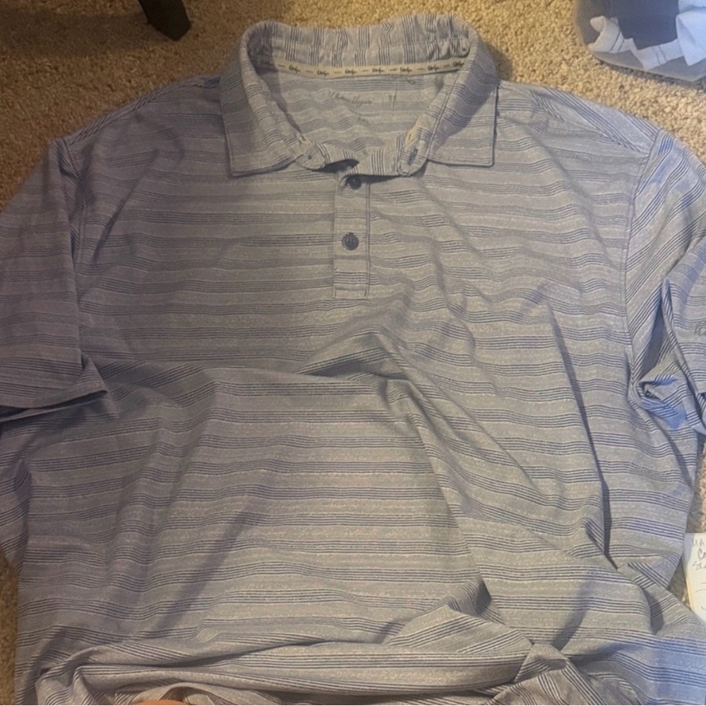 Walter Hagen Light Blue Striped Polo